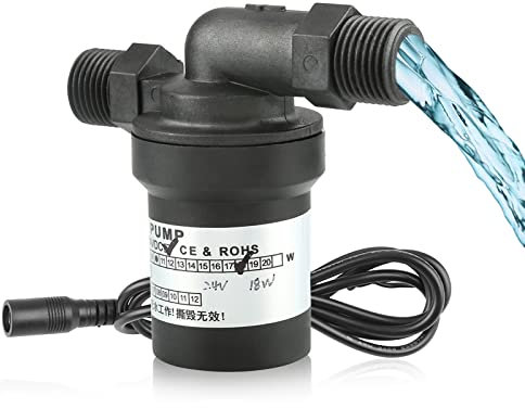Bombas solares de agua caliente de DC24V 18W, temperaturas de la manija encima de la bomba de circulación del calentador