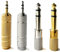 XCOZU Headphone Adapter Jack, 4pcs Headphone Jack Converter 6.35 mm (1/4 Inch) Male to 3.5 mm (1/8 Inch) Female, Audio Stereo Plug Adapter 3.5 mm (1/8 Inch) Male to 6.35 mm (1/4 Inch) Female