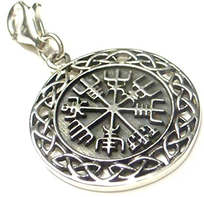 Silberschmuck - BG Charm, Anhänger Wikinger Kompass, Sterlingsilber, Geschenk, Schmuck, Freundschaft