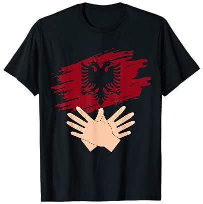 Albanischer Adler Albanische Flagge Shqip Shqiponja Albanien T-Shirt
