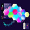 Hexagon LED Licht, Sechseckige Wandleuchten RGB mit Fernbedienung, Intelligente Lampe DIY Geometrie Spleißen Quantum Leuchte mit USB Strom LED Panel für Gaming Party Deko Valentinstag