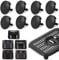 Air Fryer Replacement Parts for Ninja Foodi Airy Fryer, 8 PCS Food Grade Air Fryer Silicone Rubber Bumpers Feet Tabs Tips Accessories for Ninja Foodi DZ090 DZ100 DZ201 DZ401 DZ550 DualZone Air Fryer