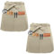 Premium Vorbinder 2 Stück Kellnerschürze Taillenschürze mit 3 Taschen Backschürze Taillen Schürzen Kochschürze für Bistro Restaurant Hotel Café Küchenchef Kellner Reinigen Malen Gärtnern (Beige)