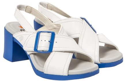 ART Damen 1845 Cannes Sandale, Nappa, Weiß, Blau, 40 EU