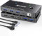 KVM Switch HDMI 8K@60Hz/4K@120Hz, HDMI2.1 KVM Switch für 2 Computer, die sich 1 Monitor und 3 USB3.0-Geräte teilen, Kabelfernbedienung und USB-Kabel im Lieferumfang enthalten