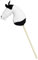Panduro DIY Hobby Horse – Undekoriertes Steckenpferd mit Holzstab – Bastel-Hobbypferd zum Selbstgestalten – Stockpferd ohne Rollen, ohne Sound – 85 cm Länge – Icelandic