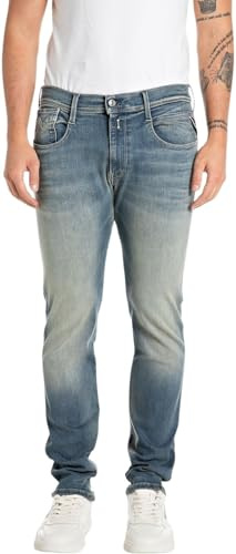 Replay Herren Jeans Anbass Slim-Fit mit Power Stretch