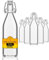 Flaschen-Fuchs 12x Bouteille en Verre avec Bouchon Mécanique 500ml - Bouteilles vides à remplir huile d'olive, bière, jus, liqueur