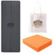 EKE Faltbare PU+TPE Yogamatte 5 mm Dicke, Standardgröße, Faltbar, Leicht und Tragbar, Ideal für Yoga, Pilates, Fitness, Sport, Training, inklusive Canvas-Tragetasche Geschenk