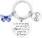 JRZDFXS Cadeau Soeur Noel Porte Clef Soeur de Coeur Porte clef Amour Soeur Ma Soeur de Coeur pour toujours pour Sœur Originale Porte-clés Cadeau Soeur Anniversaire (1) (7)