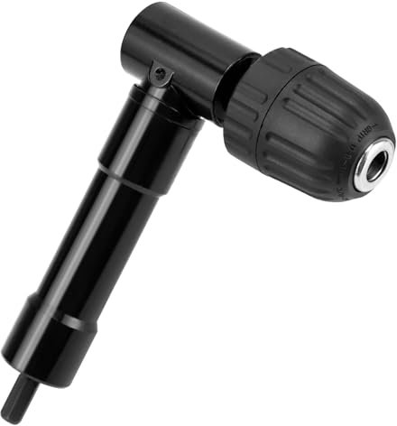 BIGP Inserto per trapano angolare con mandrino a sgancio rapido, campo di serraggio 0,8 – 10 mm, mandrino a 90 gradi, adattatore per foratura angolare