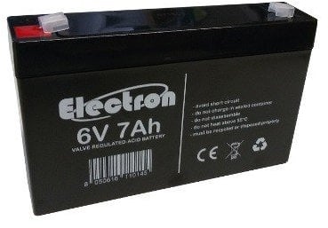 Batteria Ermetica Ricaricabile al Piombo 6V Volt 7Ah con connettore faston 4,8mm 151x33x98mm
