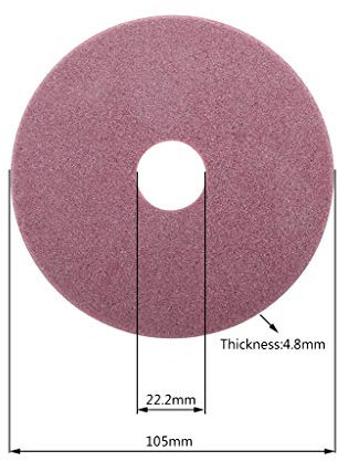 Rtengtunn Meuleuse de Diamant de Taille-chaîne électrique pour tronçonneuse 98/105 / 145mm d'épaisseur Coupe 3.2/4.5mm de Bord et chaîne de Polissage Dents de scie - 105X22.2X4.8mm