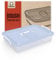 Chef Pomodoro - Boîtes de Fermentation pour Pizza et Pain - Bac à Pâtons Empilables Boules de Pâte avec Couvercles de Conservation et Poignée de transport (Blau, 35,6 x 27,9 cm)