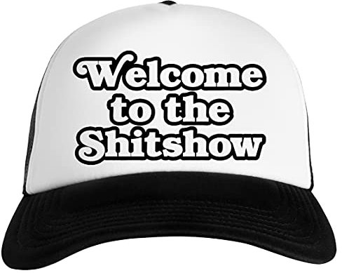 Luxogo Welcome to The Shitshow Unisex Baseball Snapback Kappe Cap