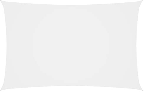 vidaXL Voile de Parasol Voile d'Ombrage Ecran Solaire de Jardin Store de Patio Terrasse Balcon Extérieur Tissu Oxford Rectangulaire 2,5x5 m Blanc