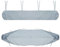 Funda Para Cubierta De Toldo Protección Solar Bolsa De Almacenamiento De Toldo Impermeable A Prueba De Polvo Con Cuerda Para Jardín Al Aire Libre Patio (3.5m/ 11.48ft,Plata)