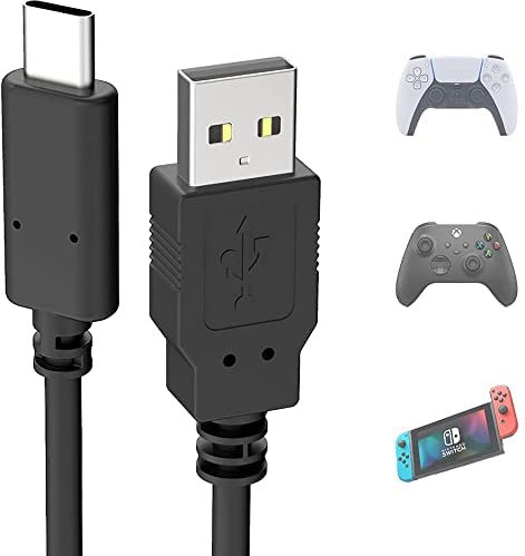 Cable de carga USB C para Nintendo Switch, cable de carga rápido USB a tipo C para Nintendo Switch, Switch Lite, Switch Pro Controller y más dispositivos de juego tipo C (1 m)