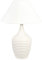 Tischlampe mit Keramiksockel Raumbeleuchtung Lampenschirm Beige Celeste