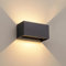 LMP LED Aussenlampe Außenlampe Wand Anthrazit, Up Down Wandleuchte Wandlampe innen aussen, IP65 Außenleuchte Außenwandleuchte Haus Aussenleuchte Ausenbeleutung Hauswand Terrasse Haustür Balkon