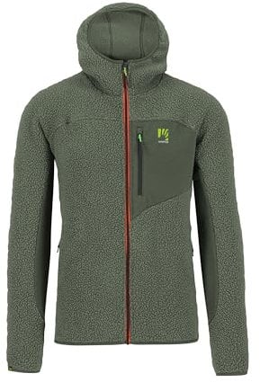 KARPOS 2501143-024 80'S Hoodie Fleece Maglia Lunga Uomo Thyme Taglia M