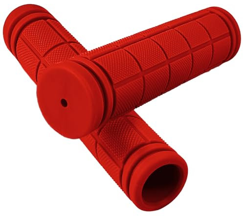 pangdapengpeng 2 Stück Fahrradgriffe, Lenkergriffe Fahrrad 22mm,Gummi Ergonomische Griffe für Fahrräder für Mountainbike, Roller (Rot)