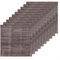 40PCS 3D Selbstklebende Fliesen Stein Ziegel Wandaufkleber Weichschaumplatten 3D Wandverkleidung Retro Paneele für Wohnzimmer Schlafzimmer Altbraun Dunkles Holz (F)