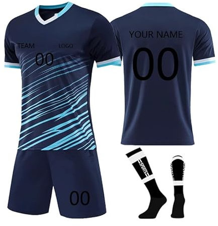 Benutzerdefiniert Trikot Socken Trikot Kinder Manner Trikot Mit Eigenem Namen Auswärtstrikot Fan Shirt Herren T Shirt Football Fußballtrikot Kinder Fussball Set Für Junge Rotes Tshirt Fussball Stutzen