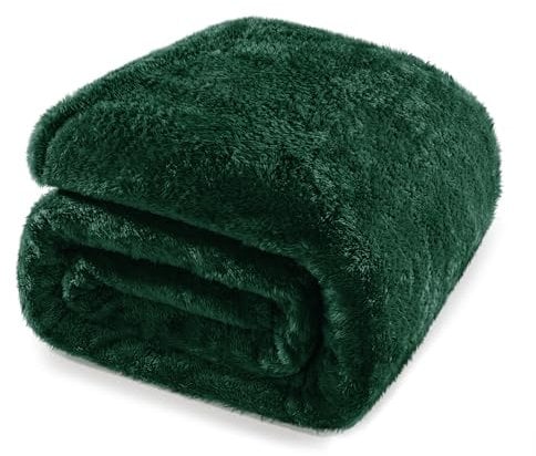 Whale Flotilla Kuscheldecke Flauschige Decke, Warme Fleecedecke Sofadecke Wohndecke Couchdecke, Superweich und Kuschelig, 150X200CM, Dunkelgrün