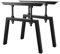 MetaloPro 2 Stück Tischbeine-Metall Schwarz 72cm I Tischkufen Esstisch-Beine Schwerlast Tisch-Gestell Tisch-Untergestell Möbelfüße Tischfüße, Couchtisch Esstisch Wohnzimmertisch Schreibtisch