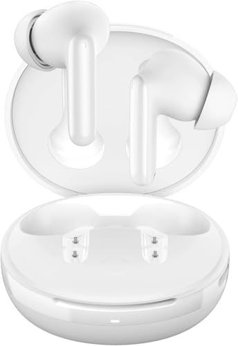 Spigen Audio Cuffie Bluetooth SA-TW S10, Auricolari Bluetooth 5.3 Wireless con Fino a 30 ore di Autonomia, Resistenza acqua IPX5, USB-C Cancellazione Rumore, Cuffie Gaming Wireless EQ - Bianco