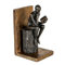 Casablanca Design Buchstütze Human Höhe 20 cm Lesender Mann auf Baumstumpf Skulptur Wohnzimmer Skulpturen Deko Modern