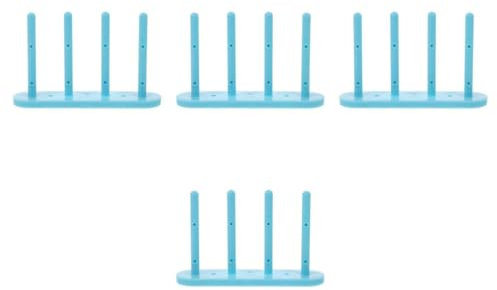 EXCEART 4 Stück Spulenhalter Schwarze Steckerabdeckung Anti-Stromschlag-Steckerabdeckung Stickmaschine nähgarn aufbewahrung fäden stationärer Organizer Spulen- und Fadenhalter Plastik Blue