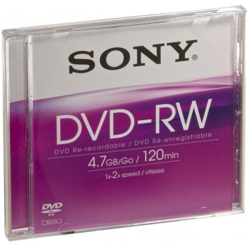 Sony - DVD-RW (rewritable), 2x, 120 minutes
