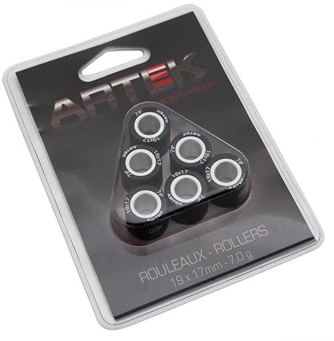 Galet rouleau de variateur Artek pour Scooter Piaggio 125 X-Evo 2007 à 2020 19x17 7Grs Neuf
