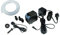 Springbrunnenpumpe 1500 L/H mit 1x LED Spot Komplett Set Bachlaufpumpe Teichpumpe Brunnen (1500 L/H, warm-weiß)
