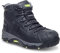 Apache Workwear Men's Mercury Safety Boot | UK Size 11 | Composite Toe Cap and Midsole Protection | Black Leather Non Metallic Shoe | Comfortable Padded Collar and Tongue