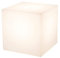 8 seasons design Shining Cube LED Würfel (33cm) weiß, E27, warmweißes Licht, Leuchtwürfel für außen und innen, Würfelleuchte als Deko, Tisch oder Hocker