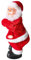 ITODA Weihnachtsmann Hüften Schütteln Nikolausfigur Klein Weihnachtsmannfigur mit Musik Weihnachtsfigur Tanzend Weihnachtsfigur Singend Weihnachtsmänner Rot Dekofigur Weihnachtsdeko Geschenk