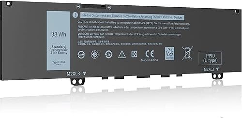 38WH 39DY5 F62G0 Battery for Dell Inspiron 13 7000 i7373 7373 7386 2-in-1 7370 7380 5370 P83G P87G P91G P83G001 P83G002 P87G001 Vostro 13 5370 039DY5 0F62G0 RPJC3 0RPJC3 F62GO -13 Month Warranty 11.4V