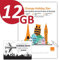 Orange Holiday Europe Prepaid-SIM-Karten-Kombiangebot 12 GB Internetdaten in 5G/4G/LTE (Daten-Tethering erlaubt) + 30 Minuten und 200 SMS von Europa in jedes Land weltweit + 1 SIM-Kartenhalter + 1 Pin