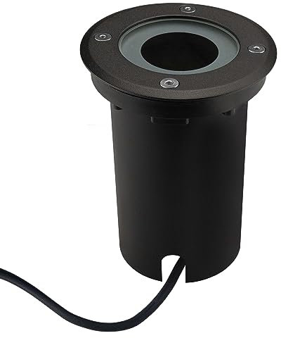 Ledvion - LED Ground Spot, Round Lamp, IP67, GU10 Fitting, 1m Cable, LED LampOutdoor Lighting