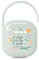 Suavinex Porta Ciuccio Bimbo, Capacità 2 Succhietti, Scatola Portaciuccio, Custodia, con Manico per Appendere al Passeggino, 0 Mesi, Walk in the Park Verde