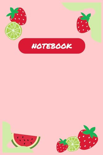 Notebook: Kawaii Style Fruity Lined Notebook
