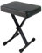 GLEAM Cuscino imbottito per tastiera X-Style, regolabile in altezza, 36,8-47 cm, sgabello per pianoforte, panca per tastiera, sedia nera