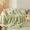Lanqinglv Kuscheldecke Flauschig Decke 220x240 Grün,Kaninchen Kunstfell Decke Plüsch,Wohndecke Dick Flanell Couchdecke Warme Überwurfdecke Sofadecke Blanket Für Bett Sofa Schlafzimmer Büro