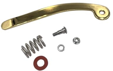 ZCZQC 1 Set E-Gitarre Kurbelstange Gitarre Vibrato Kurbel E-Gitarre Kurbel Länge 165 mm mit Mutter Federarm Plektrum Gold E-Gitarre Kurbel Instrument Zubehör