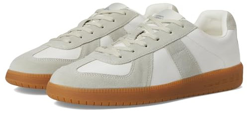 Steve Madden Herren Dixon Sneaker, Weißes Leder, 43 EU