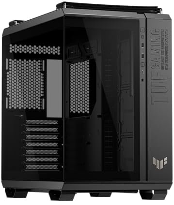 ASUS TUF Gaming GT502 Horizon ATX Mid-Tower Gaming Case (Boundless Panoramic Design, Dual-Chamber, Independent CPU and GPU Cooling Zones, Tool-Free Side Panels, USB 10 Gbps Type-C® Front Panel)