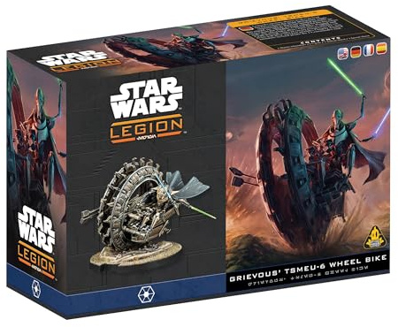 Asmodee | Star Wars: Legion - General Grievous' and TSMEU-6 Wheel Bike | Miniature Board Game | Ages 14+ | 2 Players | 90+ Minutes Playing Time | Miniature Board Game | Ages 14+ | 2 Players | 90+ Minutes Playing Time